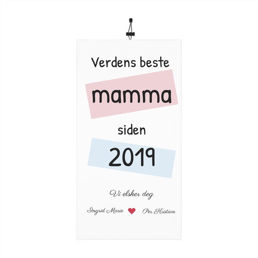 Neck Gaiter – "Verdens beste mamma siden 2019" Personalized Winter Scarf